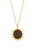 Matchesfashion.com Dubini - Capitoline Wolf 18kt Gold Necklace - Womens - Bronze