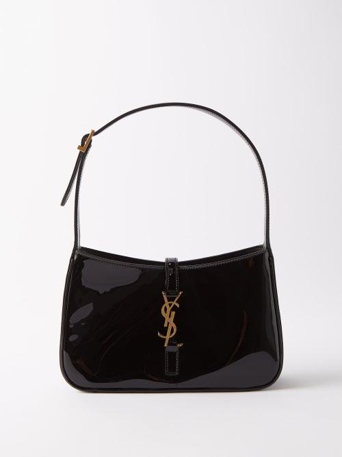 Saint Laurent - Le 5  7 Patent-leather Shoulder Bag - Womens - Black