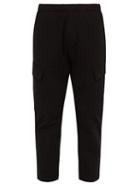 Matchesfashion.com Barena Venezia - Tamai Cotton Blend Straight Leg Cargo Trousers - Mens - Black