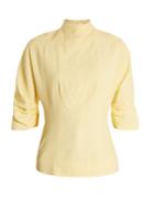 Emilia Wickstead Cut-out Back High-neck Top