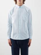 A.p.c. - Edouard Patch-pocket Cotton-poplin Shirt - Mens - Blue