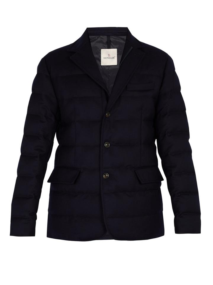 Moncler Rodin Quilted Down Wool Blazer