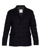 Moncler Rodin Quilted Down Wool Blazer