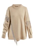 Christopher Kane Crystal-embellished Wool Sweater