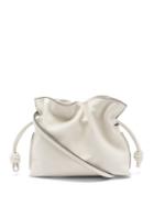 Loewe - Flamenco Mini Leather Clutch Bag - Womens - White