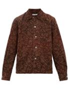 Matchesfashion.com Our Legacy - P.x. Swirl Print Cotton Corduroy Shirt - Mens - Brown