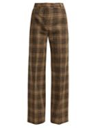Acne Studios Prince-of-wales Check Wool-blend Trousers