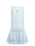 Matchesfashion.com Melissa Odabash - Chelsea Embroidered Cotton Mini Dress - Womens - Blue Print