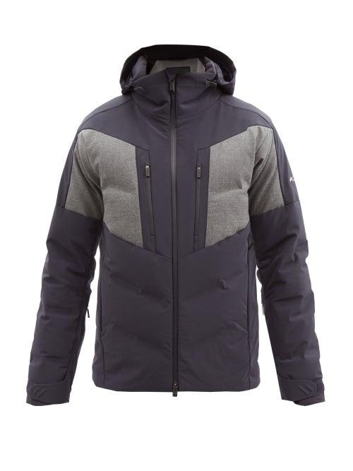 Kjus - Torrent Hooded Quilted Down Ski Jacket - Mens - Navy