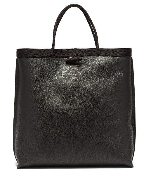 Matchesfashion.com Saint Laurent - Patti Grained Leather Tote - Womens - Black
