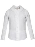 Jupe By Jackie Tadel Ruffled-collar Cotton-organdie Shirt