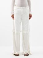 Christopher Esber - Deconstruct Low-rise Wide-leg Jeans - Womens - Off White