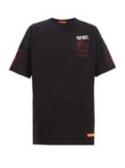 Matchesfashion.com Heron Preston - Nasa Embroidered Cotton T Shirt - Mens - Black Multi