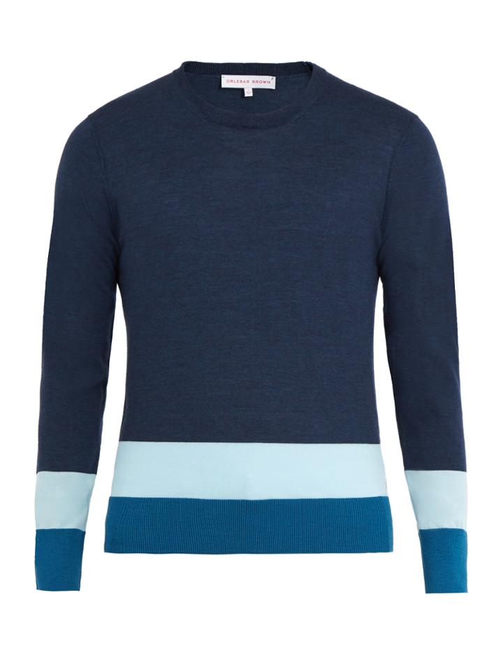 Orlebar Brown Lucas Crew-neck Wool Sweater