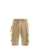 Matchesfashion.com 1 Moncler Jw Anderson - Patch-pocket Cotton-twill Shorts - Mens - Beige