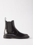 The Row - Elastic Ranger Leather Chelsea Boots - Womens - Black