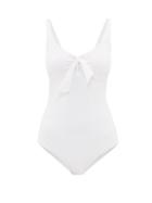 Matchesfashion.com Melissa Odabash - Lisbon Underwired Pebbled Swimsuit - Womens - White