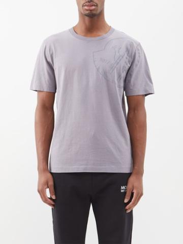 6 Moncler 1017 Alyx 9sm - Logo-print Cotton-jersey T-shirt - Mens - Silver