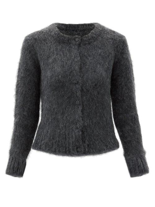 Matchesfashion.com Altuzarra - Alberta Round-neck Cardigan - Womens - Grey