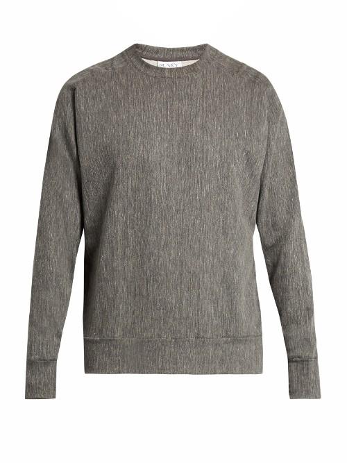 Raey Crew-neck Cotton-blend Jersey Sweatshirt