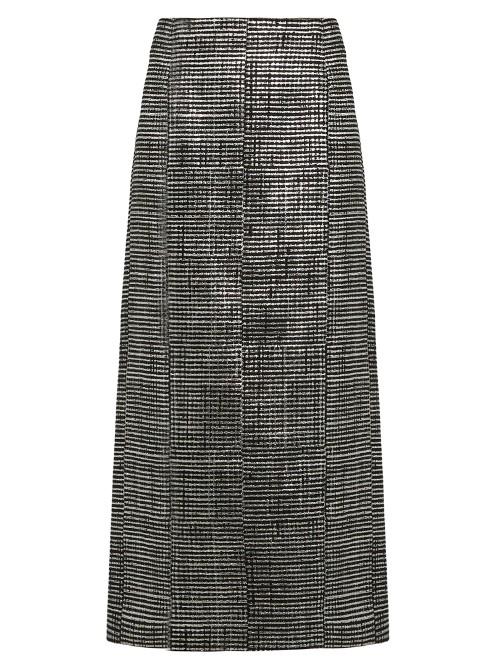Jil Sander Bourgeois Striped-jacquard Pencil Skirt