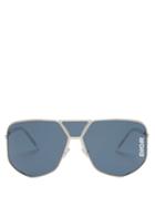 Matchesfashion.com Dior Eyewear - Diorultra Aviator-style Sunglasses - Mens - Silver