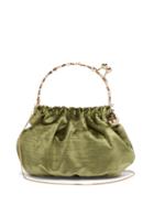 Matchesfashion.com Rosantica By Michela Panero - Versailles Crystal Embellished Velvet Clutch Bag - Womens - Green