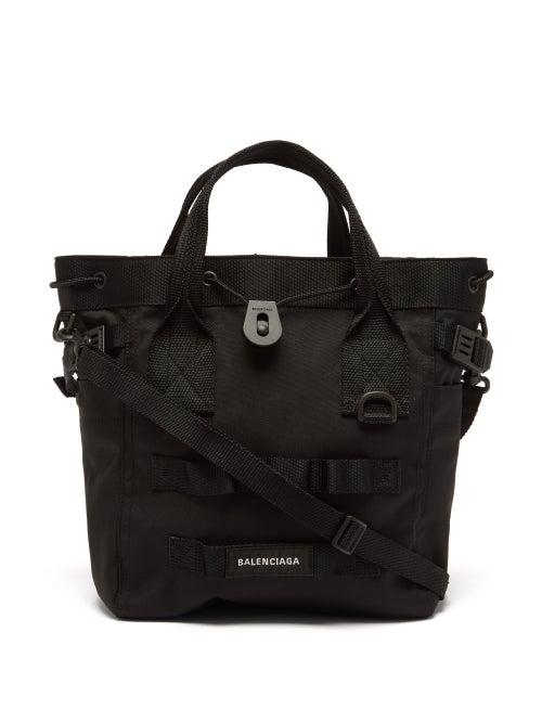 Balenciaga - Logo-patch Canvas Tote Bag - Mens - Black