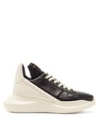 Rick Owens - Geth Runner Leather Trainers - Mens - Black