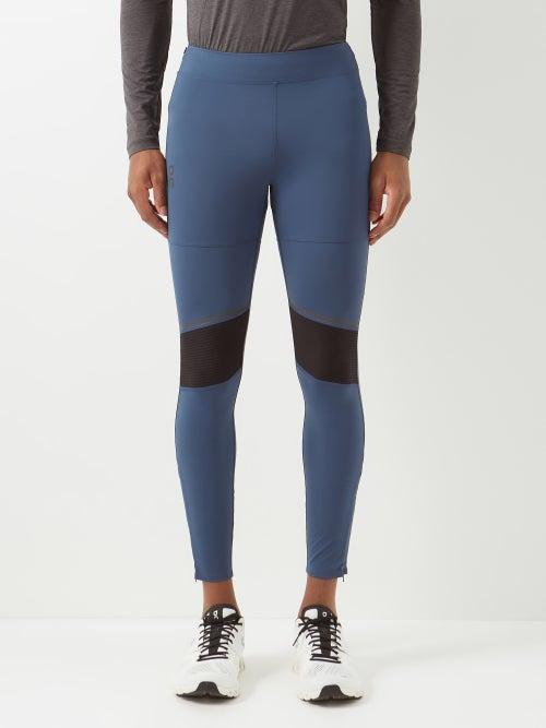 On - Panelled Zipped-cuff Leggings - Mens - Denim
