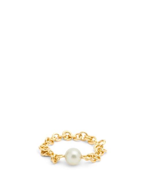 Matchesfashion.com Spinelli Kilcollin - Pearl & 18kt Gold Ring - Womens - Pearl