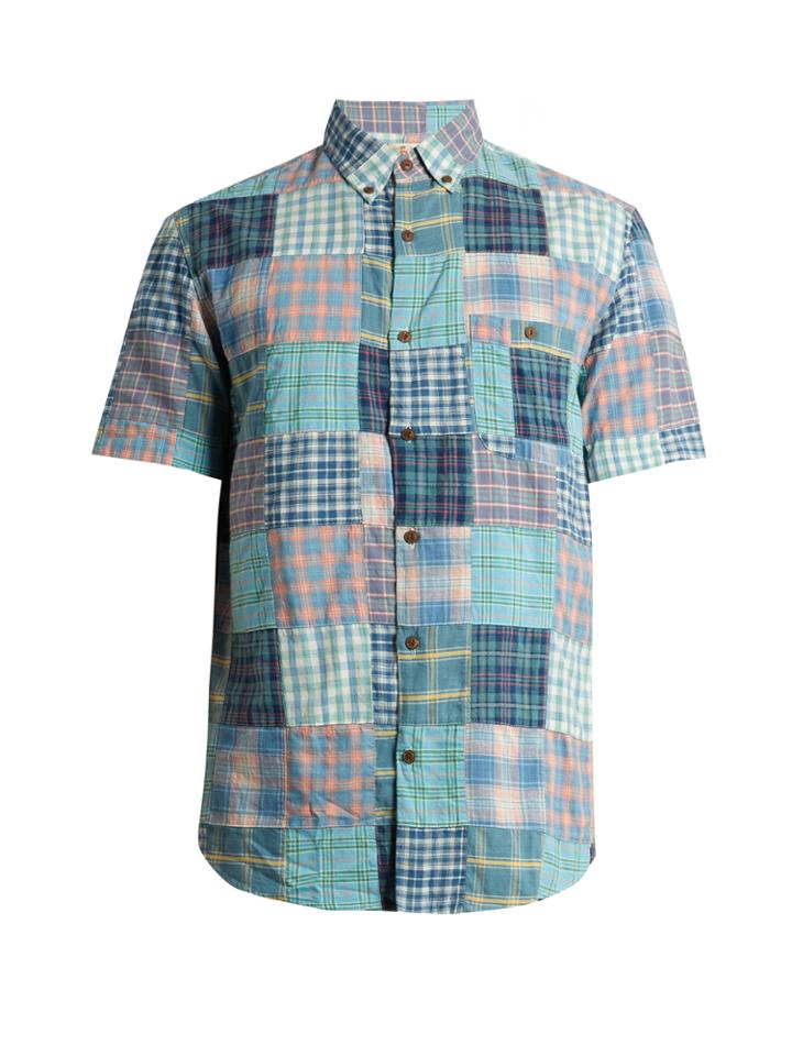 Faherty Coast Cotton Patchwork Shirt