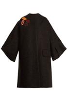Matchesfashion.com Roksanda - Rimini Origami Sleeved Embellished Coat - Womens - Black Multi