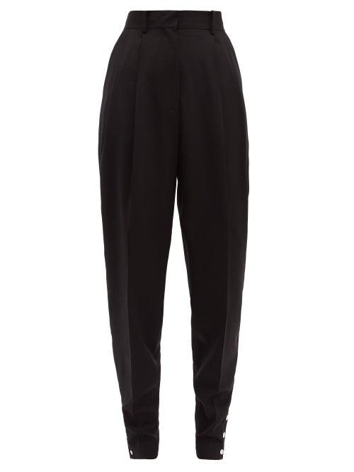 Matchesfashion.com Altuzarra - Atomica Wool Blend Tapered Trousers - Womens - Black