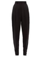 Matchesfashion.com Altuzarra - Atomica Wool Blend Tapered Trousers - Womens - Black