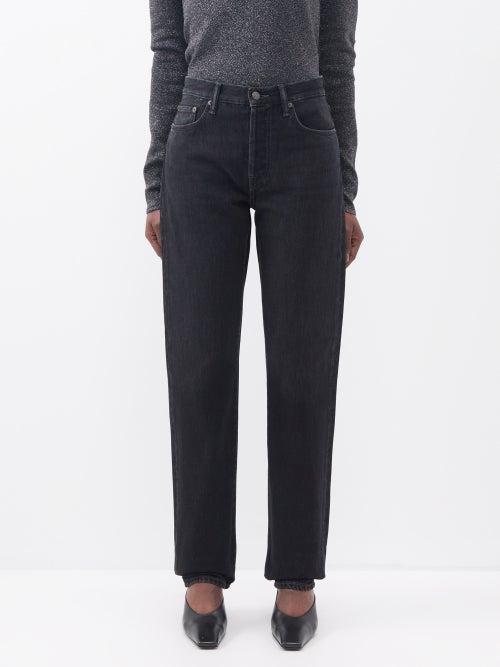 Acne Studios - 1997 High-rise Straight-leg Jeans - Womens - Black