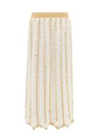 Matchesfashion.com My Beachy Side - Firtek Scalloped-hem Crochet Midi Skirt - Womens - Cream