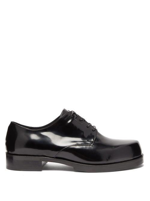 Matchesfashion.com 1017 Alyx 9sm - Logo-debossed Patent-leather Derby Shoes - Mens - Black