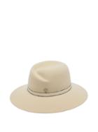 Matchesfashion.com Maison Michel - Virginie Felt Fedora Hat - Womens - Cream