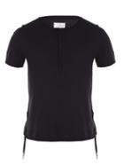 Maison Margiela Short-sleeved Henley-collar T-shirt