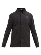 Matchesfashion.com Eye/loewe/nature - Eln Eye-embroidered Cotton-twill Jacket - Mens - Black