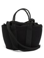 Muu - Caba Mini Felt Basket Bag - Womens - Black