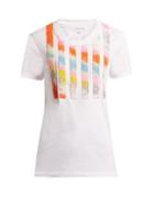 Matchesfashion.com Germanier - Bead Embellished Jersey T Shirt - Womens - White Multi