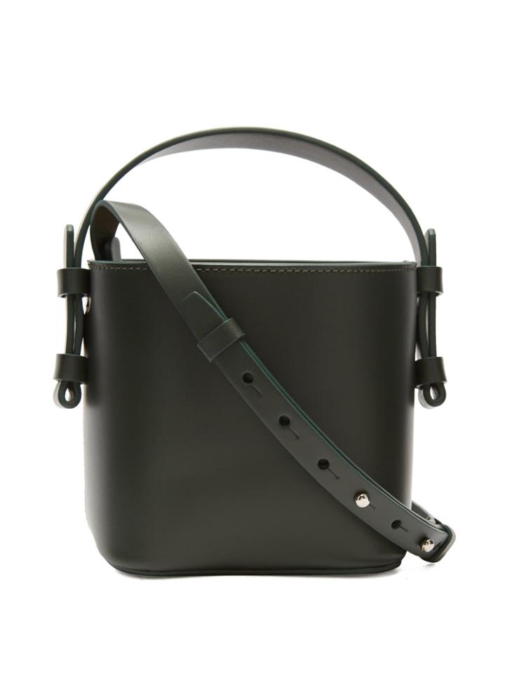 Nico Giani Adenia Mini Matte Leather Bucket Bag