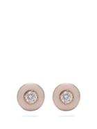 Matchesfashion.com Selim Mouzannar - Mina 18kt Rose Gold, Diamond & Enamel Earrings - Womens - Pink