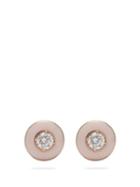 Matchesfashion.com Selim Mouzannar - Mina 18kt Rose Gold, Diamond & Enamel Earrings - Womens - Pink