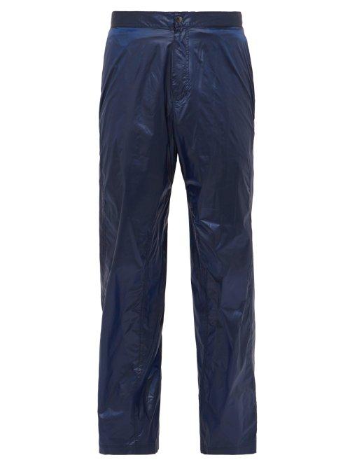 Matchesfashion.com Bianca Saunders - Pull Back Wide Leg Trousers - Mens - Blue