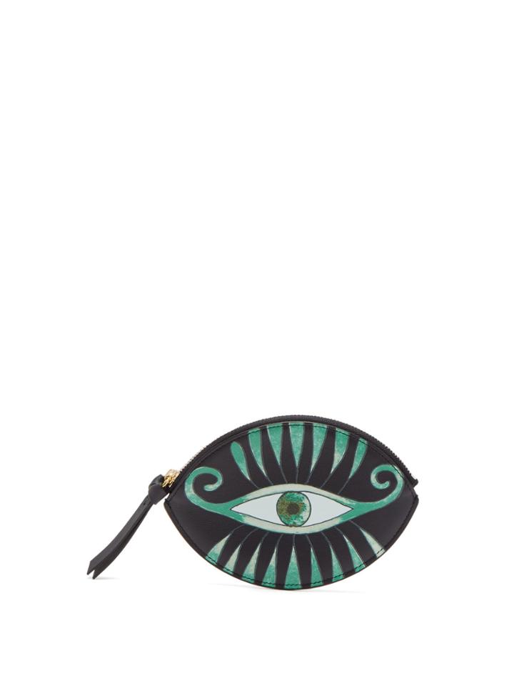Chloé Eye-print Leather Coin Purse
