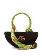 Matchesfashion.com Balenciaga - Opera Bb Logo Suede Bag - Womens - Black Multi