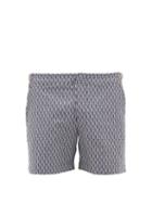 Matchesfashion.com Orlebar Brown - Bulldog X Bolt Jacquard Swim Shorts - Mens - Navy